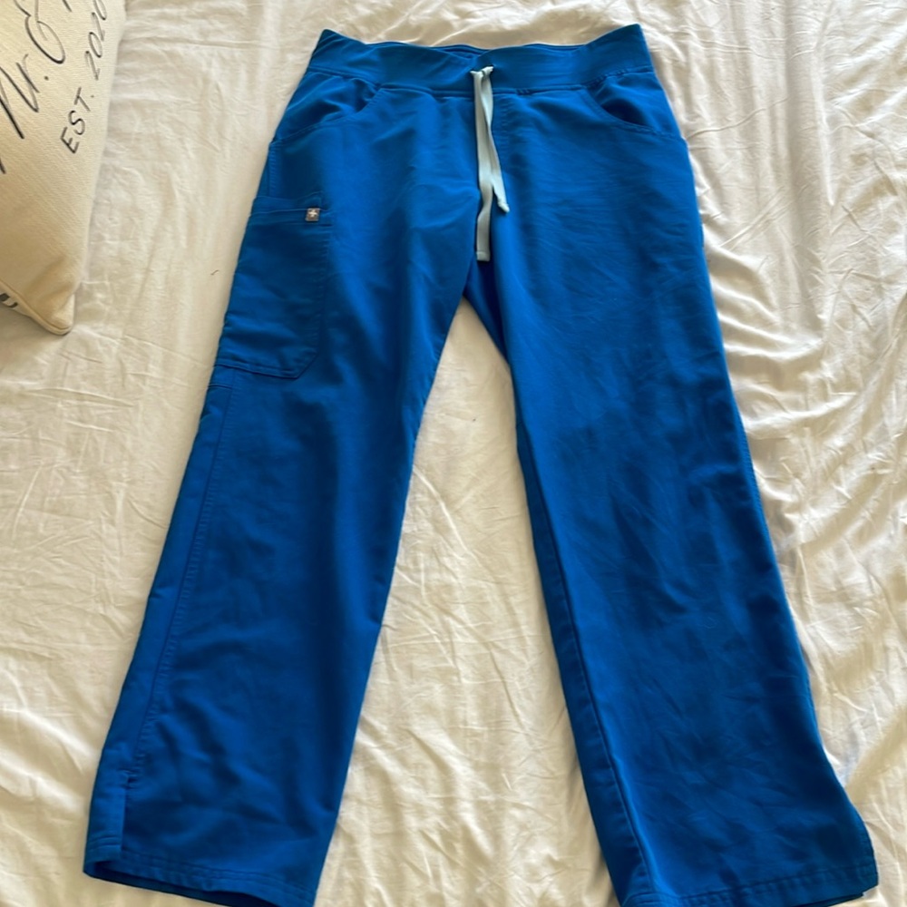 Figs royal blue kade pants